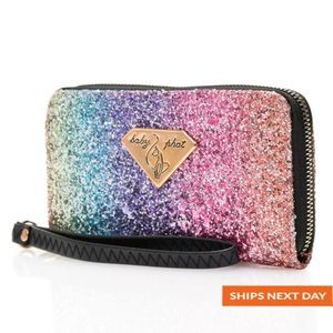 Baby Phat Rainbow Glitter Long Wallet
